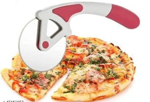 Best Quality  of Stainless Steel Pizza Cutter/ Slice Roller -  Free Size,  Stainless Steel,  Rolling,  Pack of1